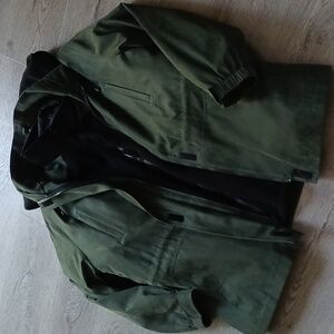 St. John's Bay Olive Green 4 in 1 Convertible Jacket Size Large Petite